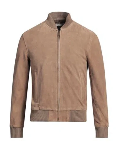 Arma Man Jacket Light Brown Size L Goat Skin