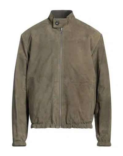 Arma Man Jacket Military Green Size 46 Lambskin