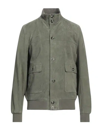 Arma Man Jacket Military Green Size 44 Lambskin