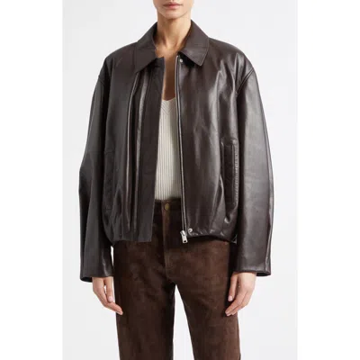 ARMA ARMA MELIS LEATHER BOMBER JACKET