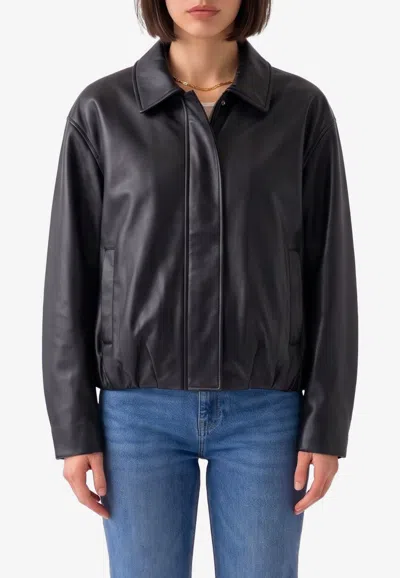 Arma Melis Leather Jacket In Black