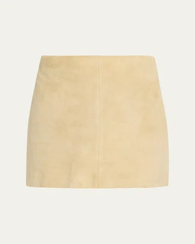 Arma Melody A-line Suede Mini Skirt