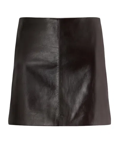 Arma Melody Leather Mini Skirt In No