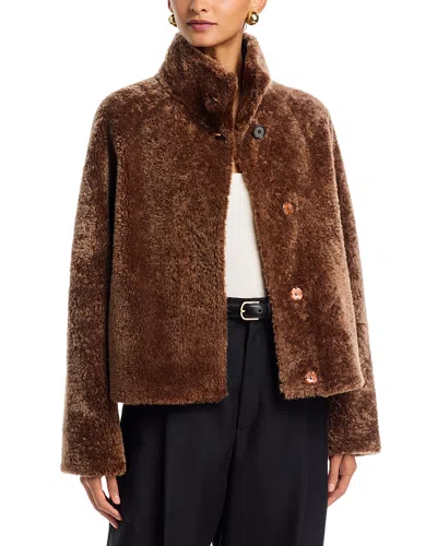 Arma Merinillo Alba Shearling Jacket In Brown