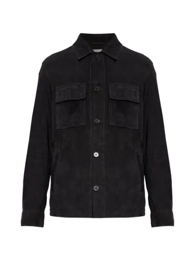 Arma Mex Suede Shirt Jacket In Blue