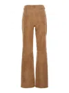 Arma Michela Beige Trousers With Belt Loop In Suede Woman In Multi