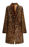 Arma Mietta Leopard-printed Leather Coat In Animal Print