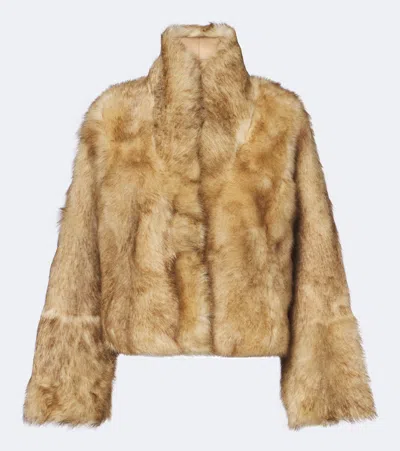 Arma Mooney Shearling Jacket In Brown