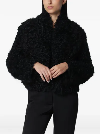 Arma Mooney Shearling Jacket In Black