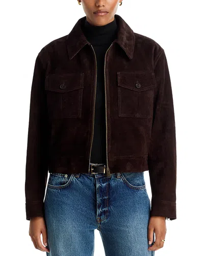 Arma Narsa Gritty Suede Jacket In Brown