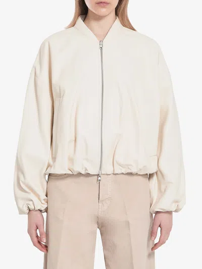 Arma Nova Reversible Bomber Jacket In White