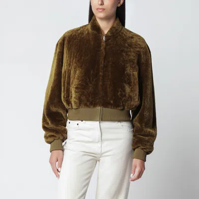 Arma Olive Green Azra Bomber Jacket In Brown