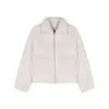 Arma Shearling Jacket In Beige