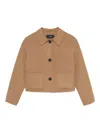 Arma Patch-pockets Buttoned Jacket In Neutral