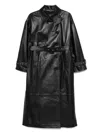 Arma Patil Trench Coat In 黑色