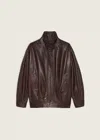 Arma Paula Vegetal Leather Jacket In Brown