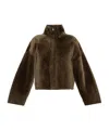 Arma Indy Reversible Shearling Jacket In Brown