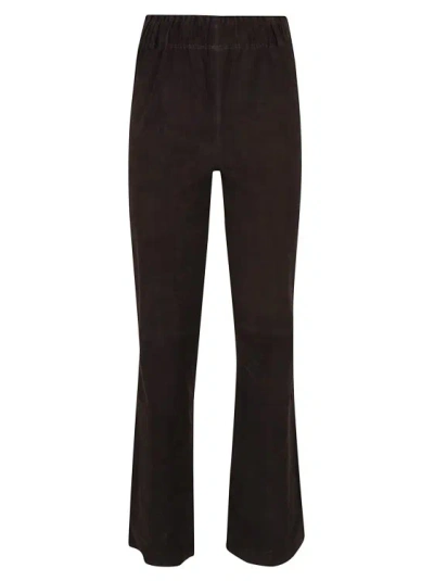 Arma Rihanna Suede Trousers In Black