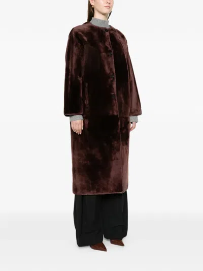 Arma Rilana Faux-fur Coat In Brown