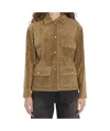 Arma Rosia Suede Jacket In Green