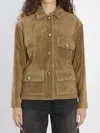 Arma Rosia Suede Jacket In Green