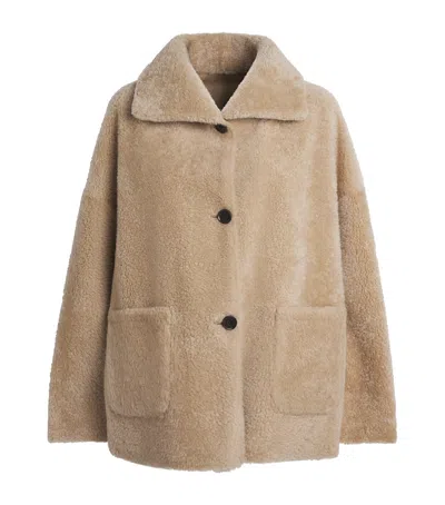 Arma Shearling Isabella Coat In Neutral
