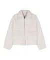 Arma Shearling Jacket In White