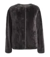 Arma Shearling-lambskin Reversible Lucine Jacket In Brown