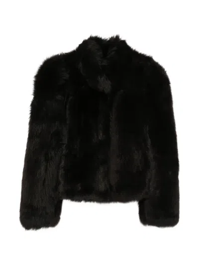 Arma Shearling-trimmed Reversible Jacket In Black