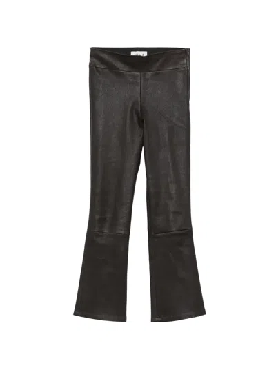 Arma Stretch-leather Trousers In Black