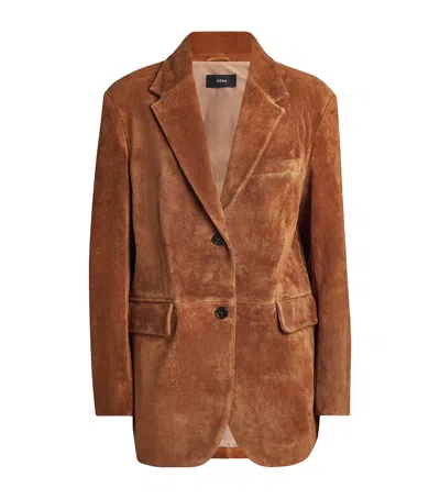 Arma Suede Benny Blazer In Brown