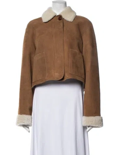 Pre-owned Arma Suede Jacket In Brown