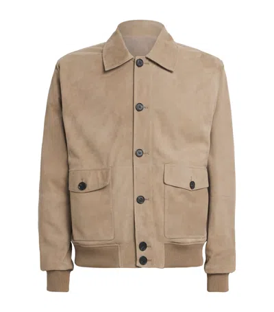 Arma Suede Reversible Tomme Jacket In Brown