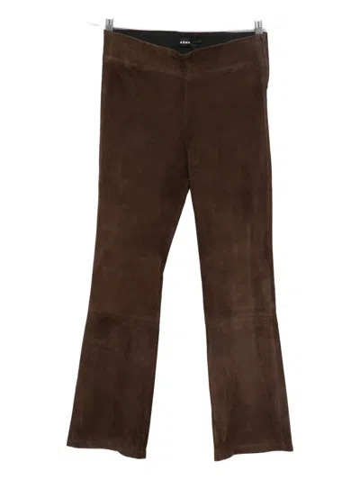 Arma Suede Trousers In Brown