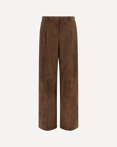 Arma Suede Trousers In Brown