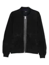 Arma Suede Zip-front Bomber Jacket In Animal Print