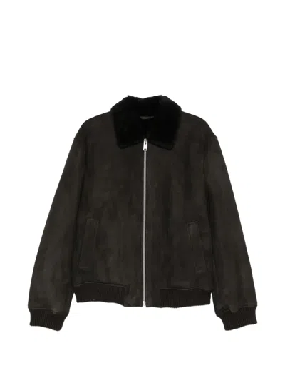 Arma Ugo Suede Jacket In Brown