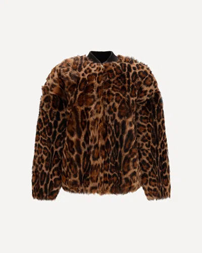 Arma Violet Toscana Brissa Animal-print Jacket In Brown