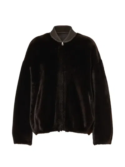 Arma Violet Zip-up Jacket In Brown