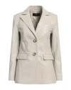 Arma Woman Blazer Beige Size 8 Lambskin