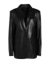 Arma Single-breasted Lambskin Blazer In Black