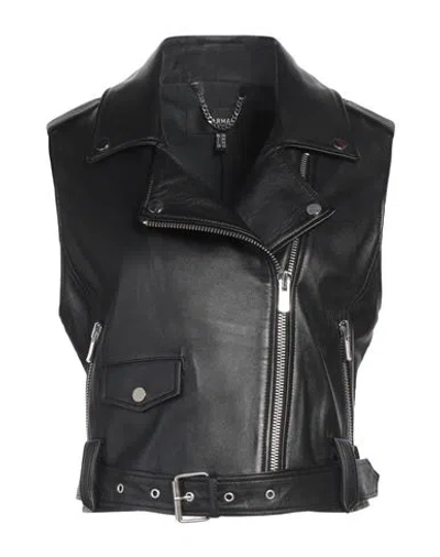Arma Woman Jacket Black Size 10 Lambskin