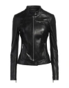 Arma Woman Jacket Black Size 10 Lambskin In Black