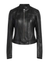 Arma Woman Jacket Black Size 10 Lambskin In Black