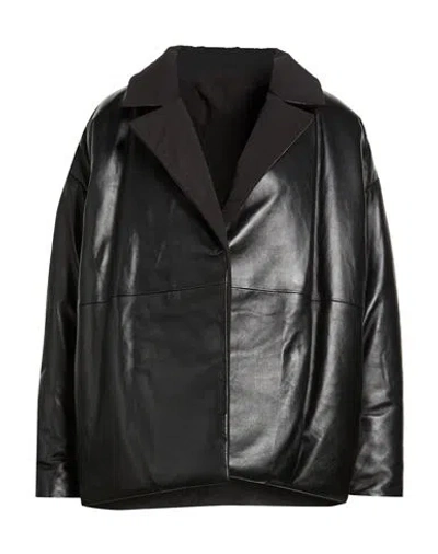 Arma Woman Jacket Black Size 6 Lambskin