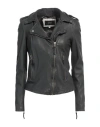 Arma Woman Jacket Charcoal Size L Sheepskin In Grey