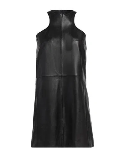 Arma Woman Mini Dress Black Size 10 Lambskin