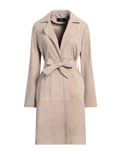 Arma Woman Overcoat & Trench Coat Beige Size 14 Lambskin