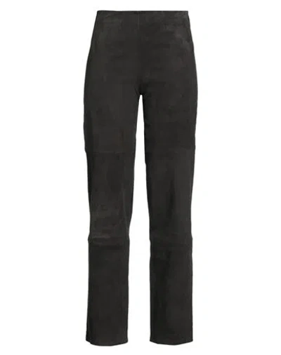 Arma Woman Pants Dark Brown Size 10 Lambskin