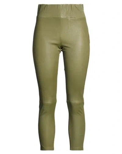 Arma Woman Pants Military Green Size 4 Lambskin